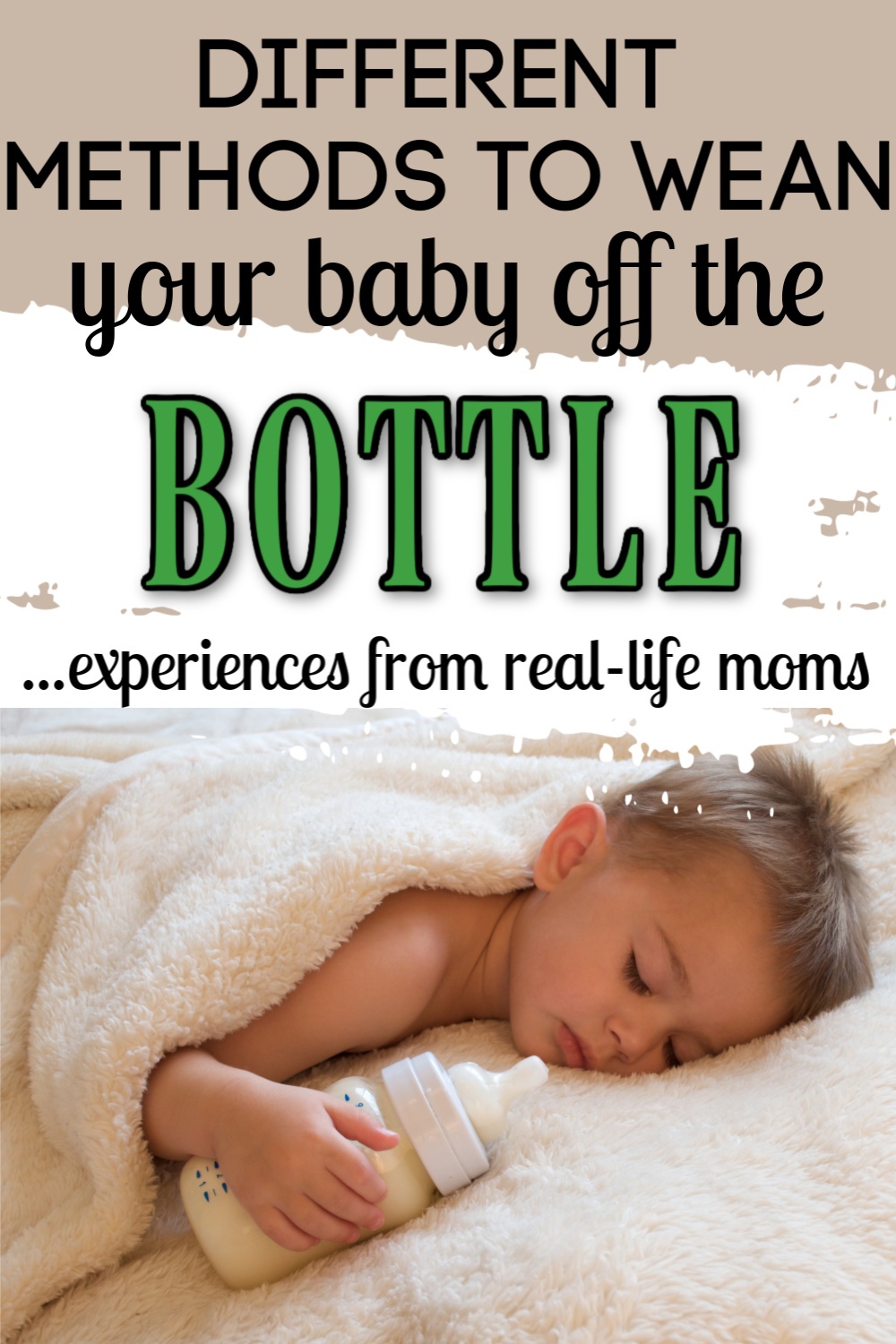 weaning your child off the bottle